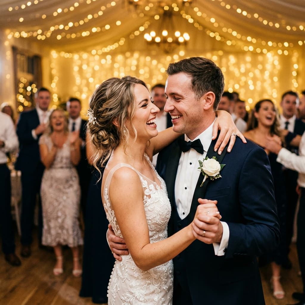Wedding couple first dance